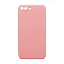 Capa de Silicone com Moldura de Câmera para Apple Apple iPhone 7 Plus/8 Plus Rosa Capa de Silicone com Moldura de Câmera para Apple Apple iPhone 7 Plus/8 Plus Rosa